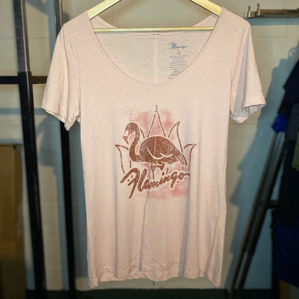 Flamingo Hotel Scoop Neck Tee